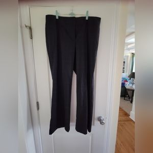 Windowpane striped slacks